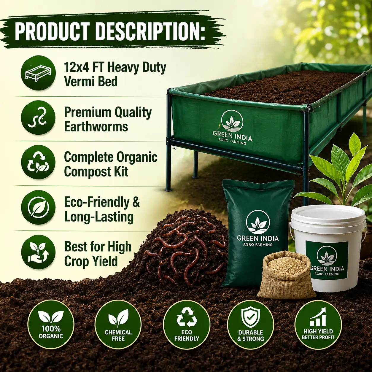 Vermi Kit (12×4 FT)